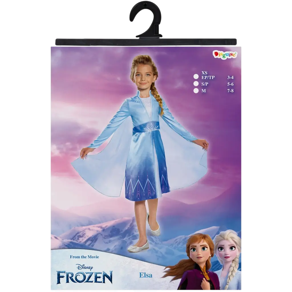 Elsa Disney™ Snedronning udklædning barn 7-8 år