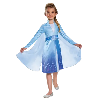 Elsa Disney™ Snedronning udklædning barn 7-8 år