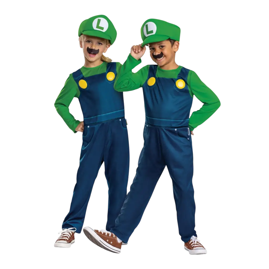 Luigi Super Mario™ udklædning barn 7-8 år