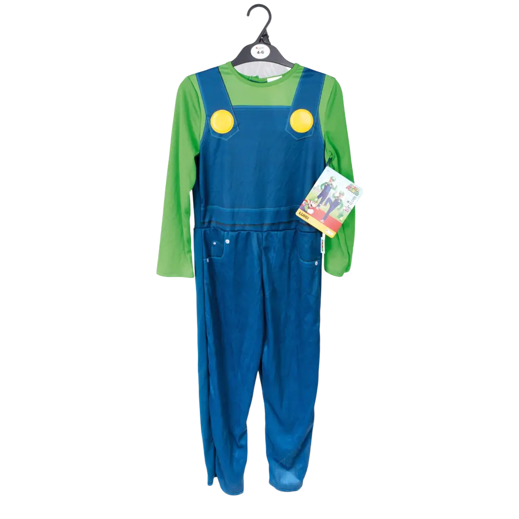 Luigi Super Mario™ udklædning barn 7-8 år