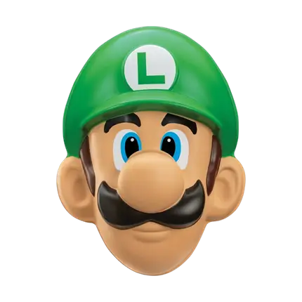 Luigi Super Mario™ Voksenmaske - Udklædningstilbehør