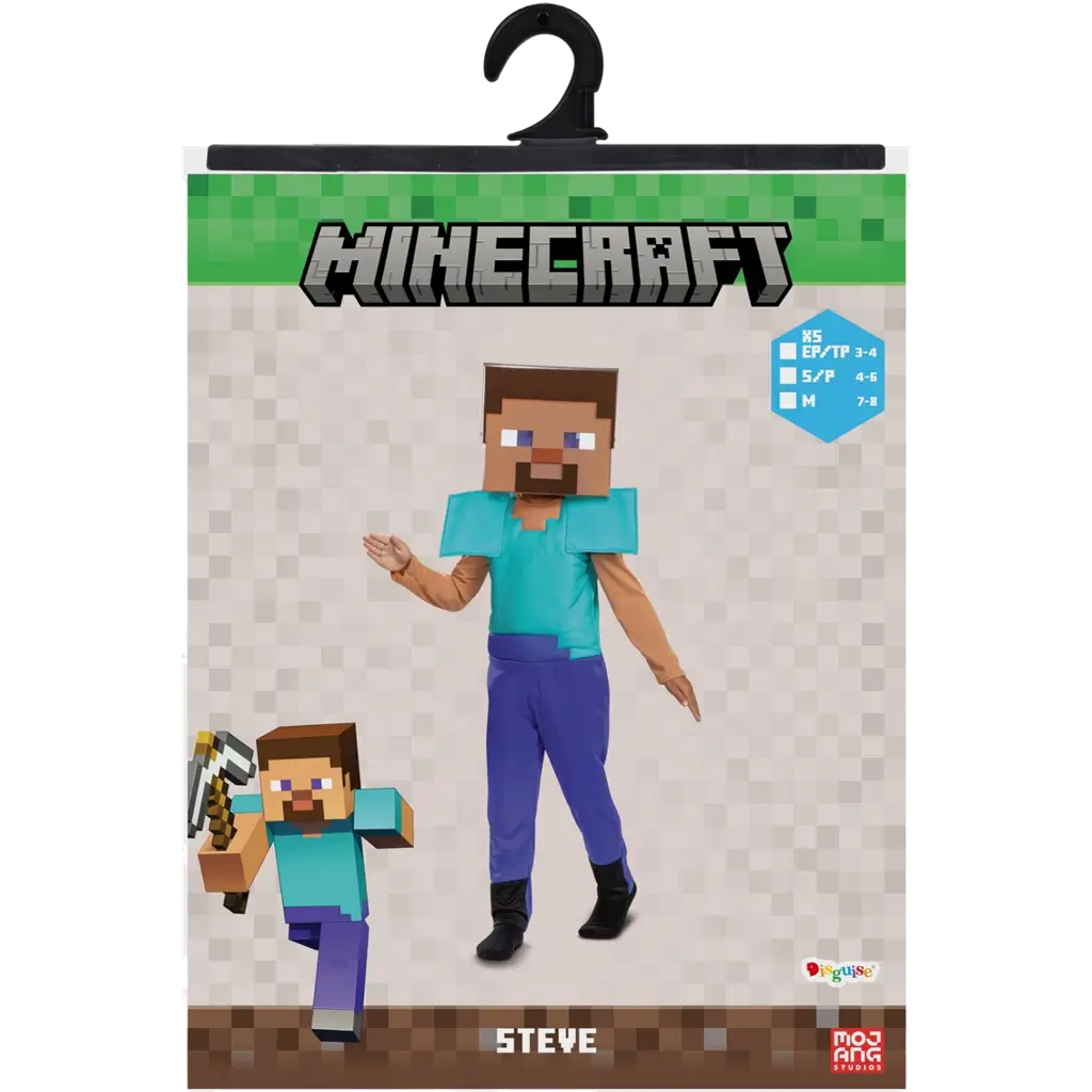 Steve Minecraft™ udklædning barn 7-8 år