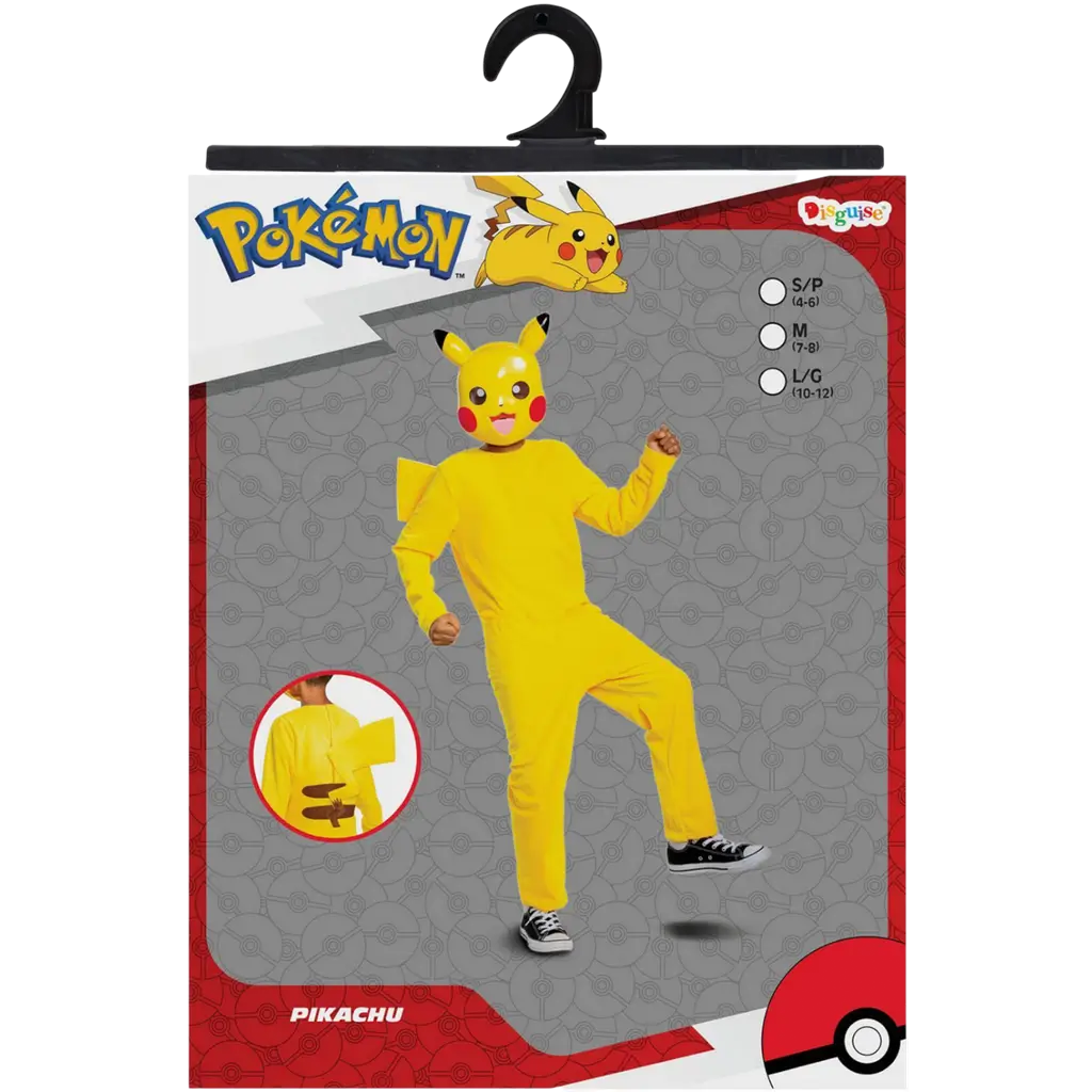 Pokémon™ Pikachu-forklædning 7-8 år gammel