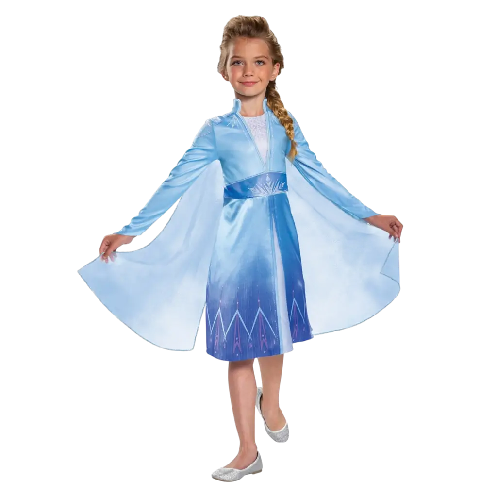 Elsa Disney™ Snedronning-udklædning til børn i alderen 3-4 år - Prinsessekostume