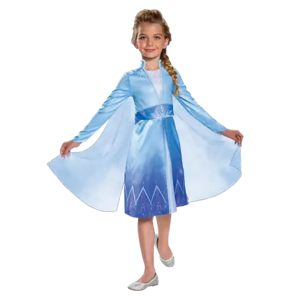 Elsa Disney™ Snedronning-udklædning til børn i alderen 3-4 år - Prinsessekostume