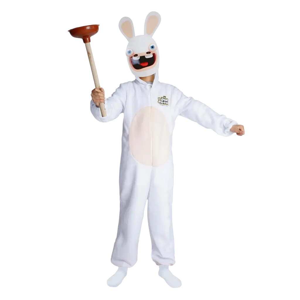 Rabbids™ børnekostume 7-9 år - Børnekostume