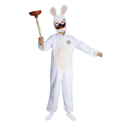 Rabbids™ børnekostume 7-9 år - Børnekostume