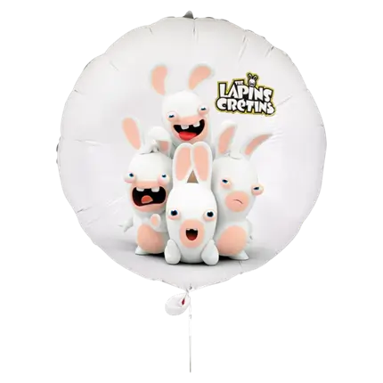 Aluminiumsballon Rabbids™ 40 cm - Fødselsdagsdekoration