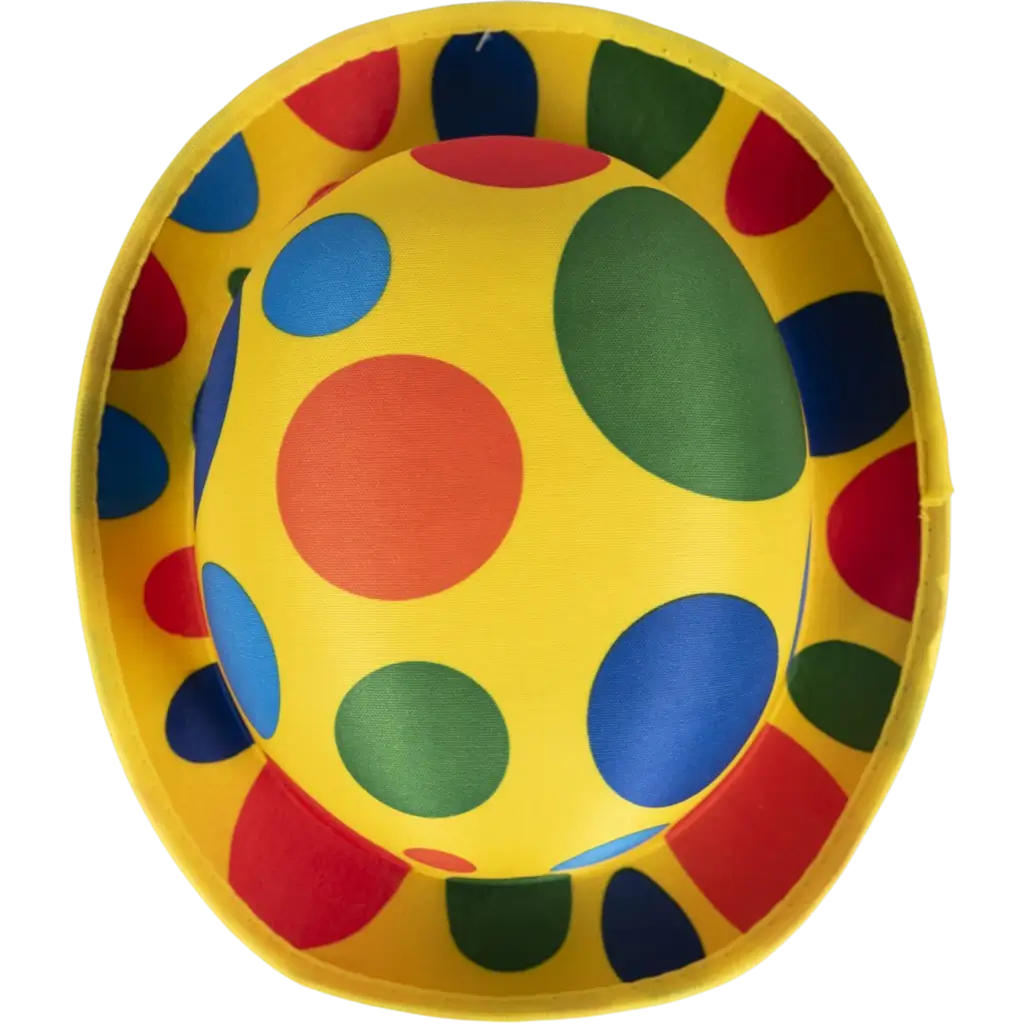 Klovn Bowlerhat til voksne - Udklædningstilbehør