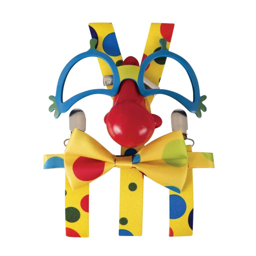 Klovnesæt til voksne - Udklædningstilbehør