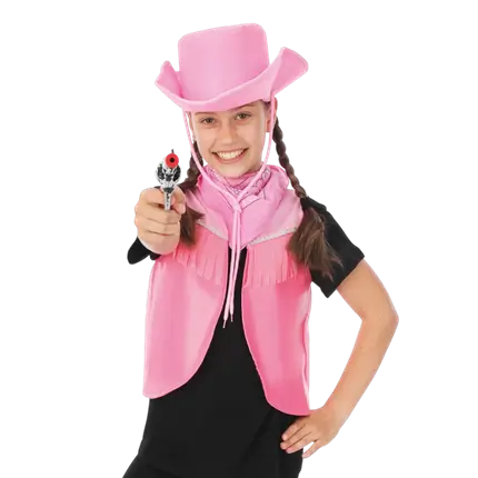 Cowgirl-sæt til børn One Size Only - tilbehør til westernudklædning