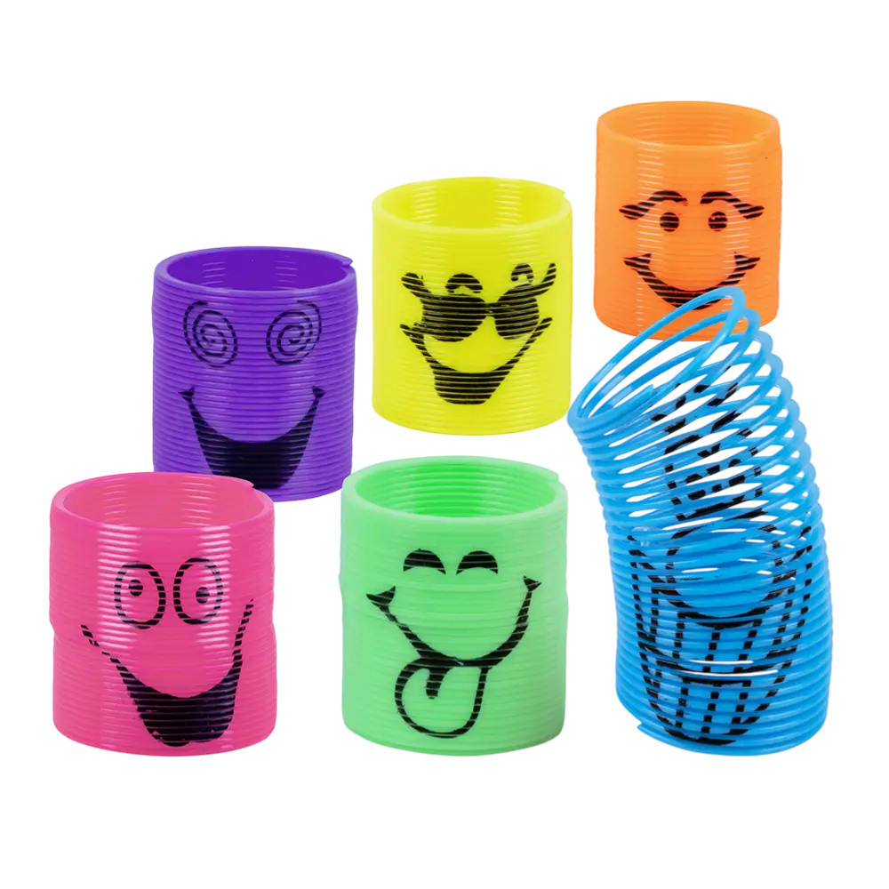 Legetøjsfjedre til børn x6 Smile - Fødselsdagsgaver til gæster