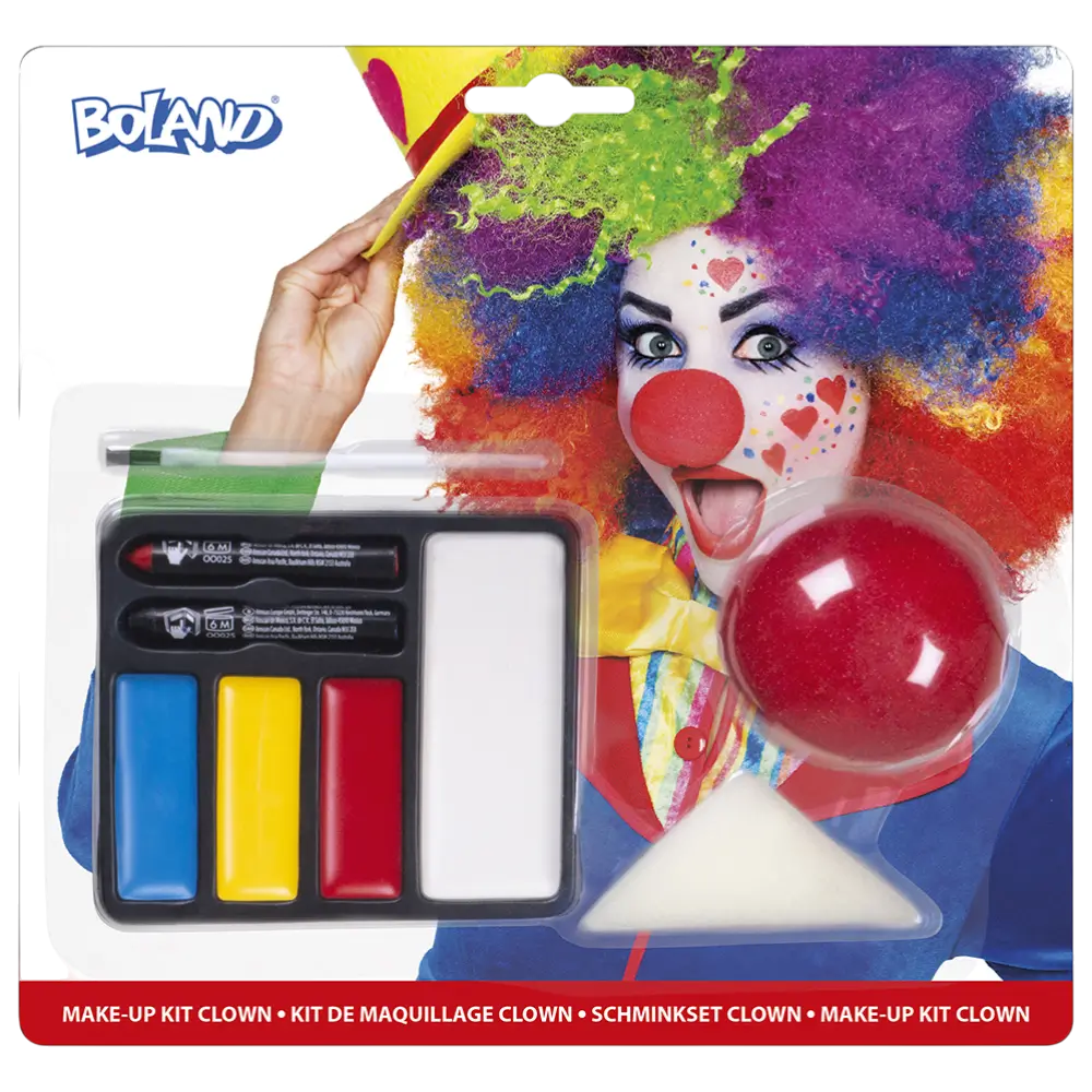Komplet klovne-sminkesæt - Maquillage Carnaval Halloween Enfant