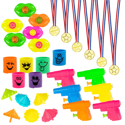 Pose med 30 stk. fødselsdagslegetøj - gaver til børnefødselsdagsgæster