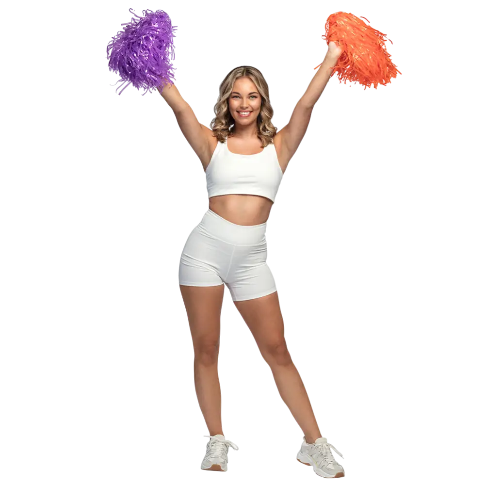 Pom Pom Orange - Cheerleader Animationstilbehør