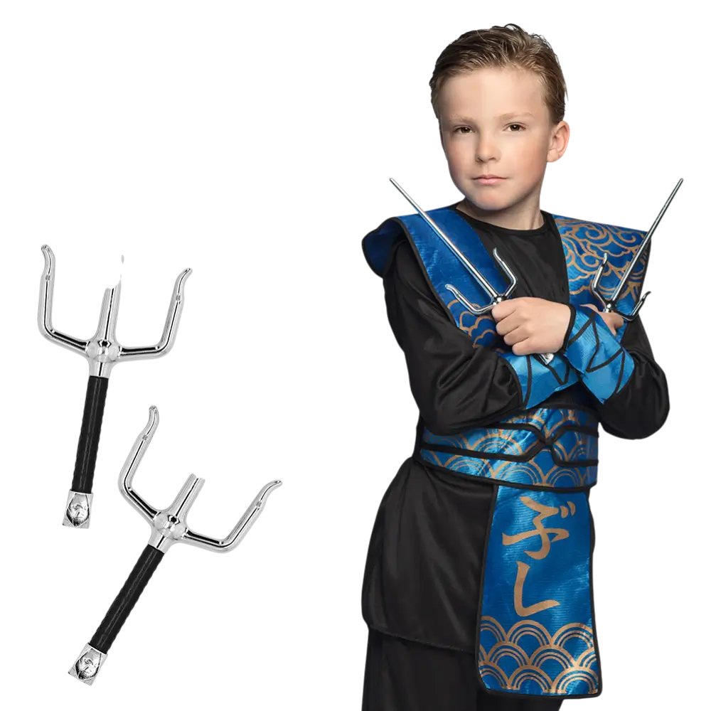 Kit 2 Sai Ninja - Tilbehør til udklædning af ninjaer