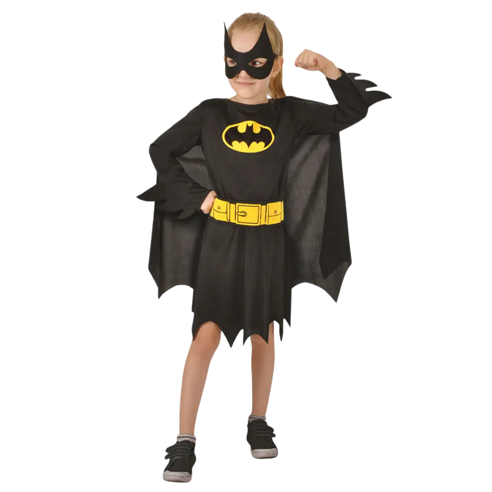 Batgirl-udklædning til piger i alderen 5-7 år - Superheltekostume