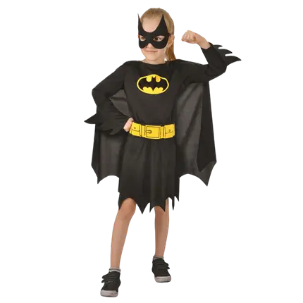 Batgirl-udklædning til piger i alderen 5-7 år - Superheltekostume