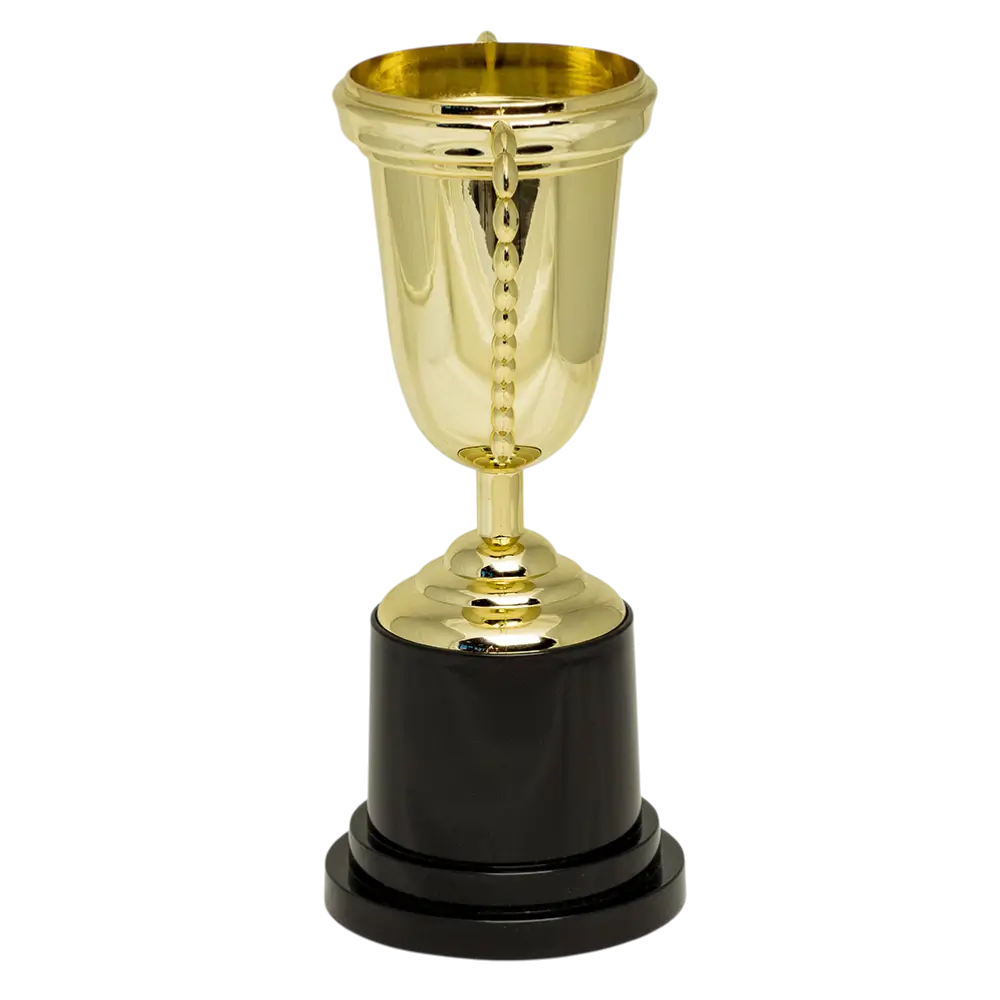 Deluxe Gold Victory Cup Trophy - børnefødselsdagspris til sportskonkurrence
