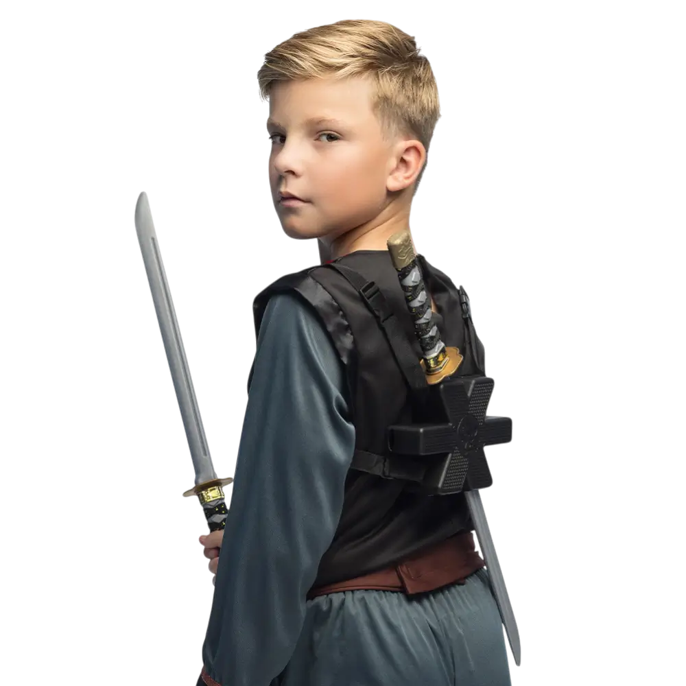 2 Ninja-sværd-sæt - drenge-ninja-forklædningskamplegetøj