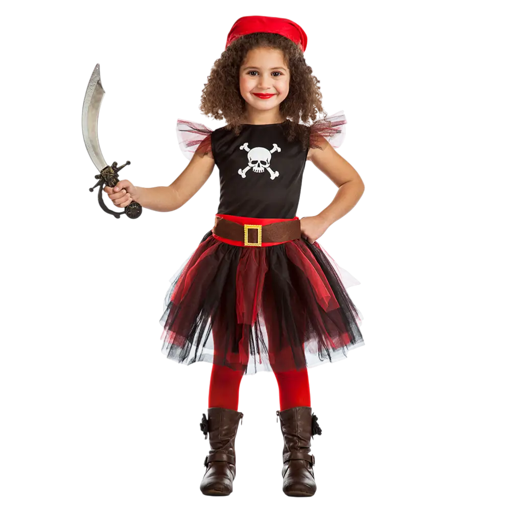 Piratforklædning til pige 3-4 år - Costume Corsaire Enfant Fête