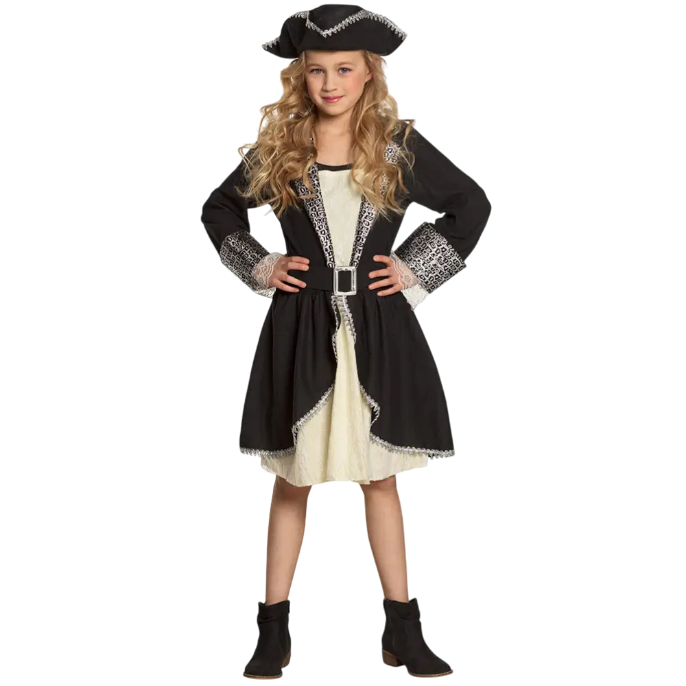 Piratforklædning til pige 4-6 år - Karnevalseventyrer-kostume til børn