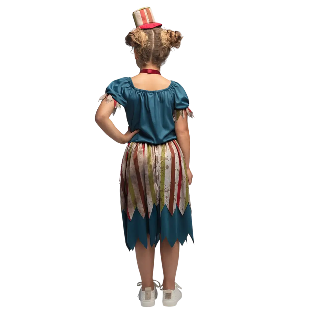 Ond klovn-udklædning til piger 4-6 år - Halloween-gyserkostume