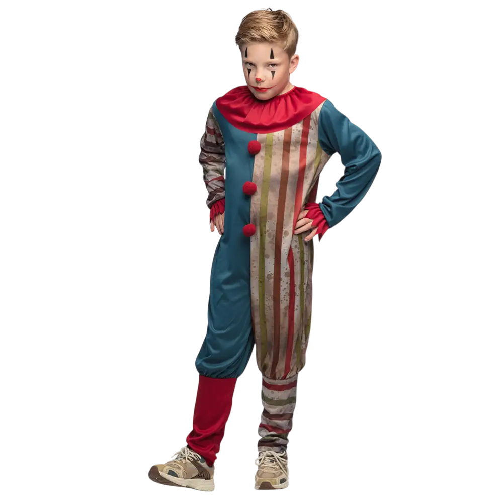 Ond klovn-udklædning til dreng 4-6 år - Horror Halloween-kostume