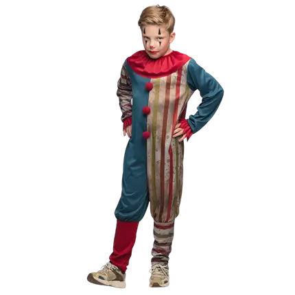 Ond klovn-udklædning til dreng 4-6 år - Horror Halloween-kostume