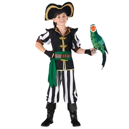 Piratforklædning til dreng 7-9 år - karnevalskostume til børn