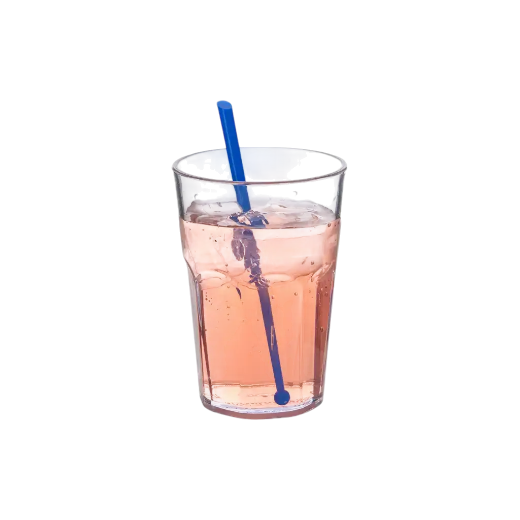 16 cm blå PP PILLON cocktailomrører - genanvendelig (pakke med 100)