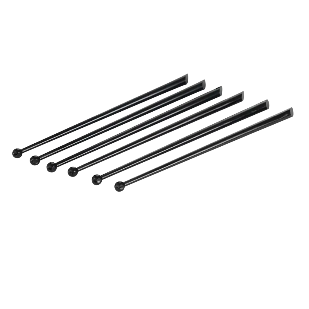 PILLON Cocktailomrører 16 cm i sort PP - genanvendelig (pakke med 100)