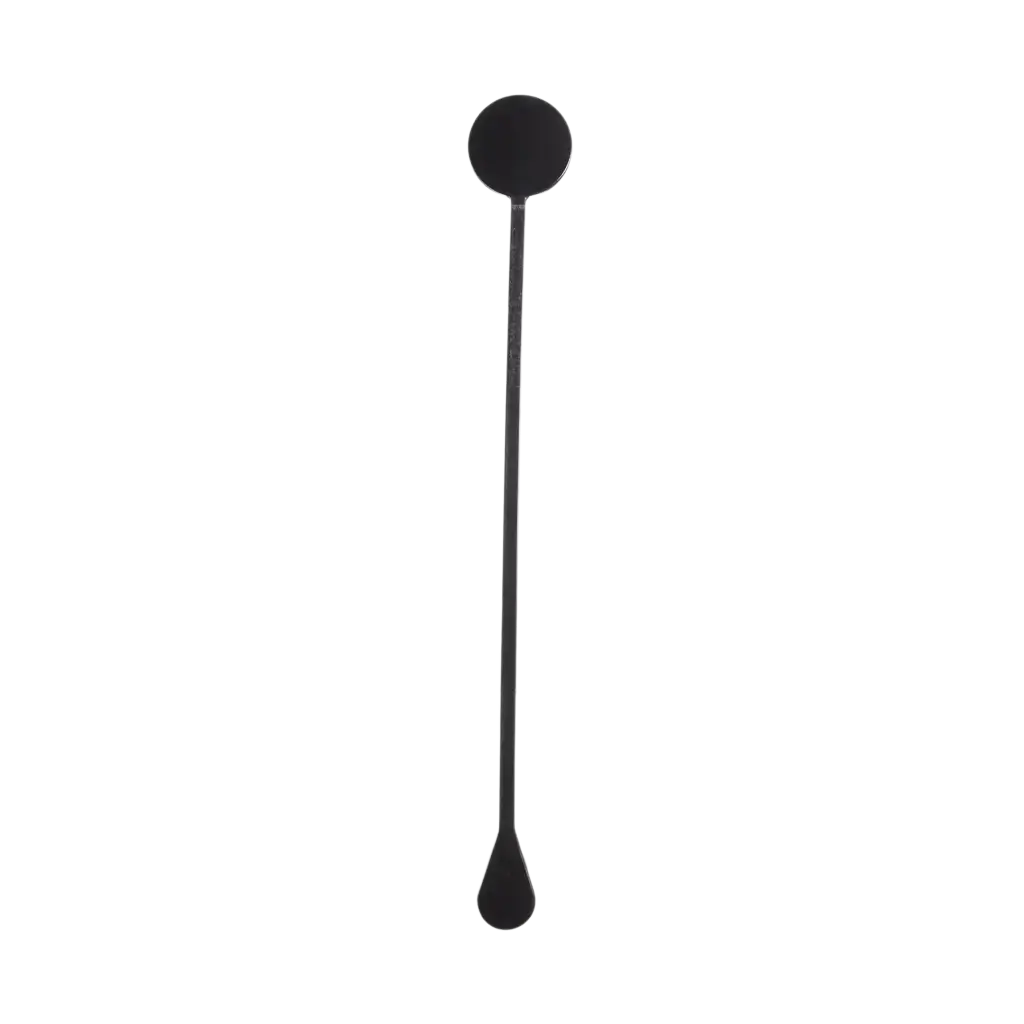 Standard cocktailomrører 22 cm i sort PP - genanvendelig (pakke med 100)