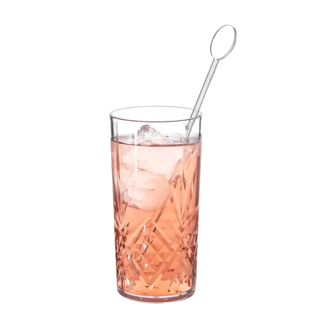 Standard cocktailomrører 22 cm i klar PP - genanvendelig (pakke med 100)