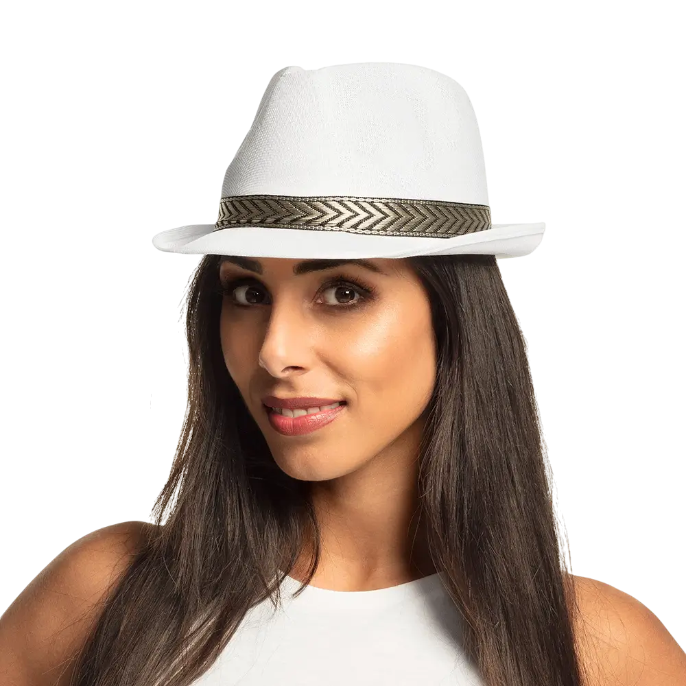 Funky hvid hat