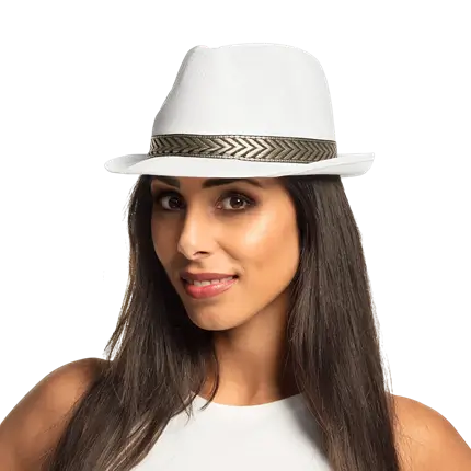 Funky hvid hat