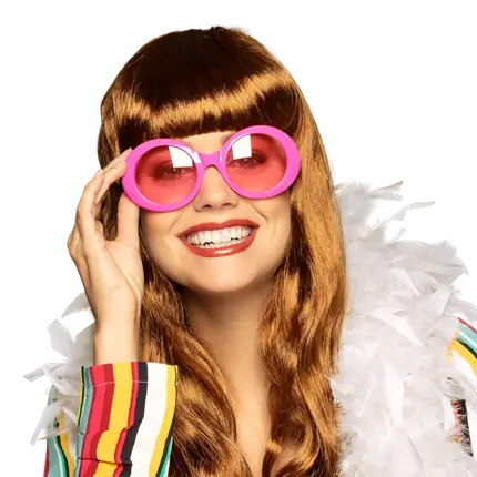Jackie neonpink solbriller