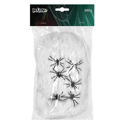 100 g edderkoppespind med 6 edderkopper