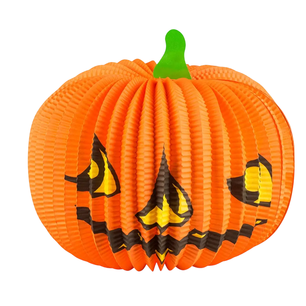 Halloween-græskarlygte af papir 36 cm