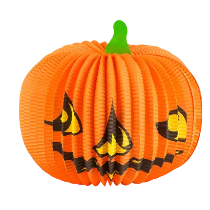 Halloween-græskarlygte af papir 36 cm