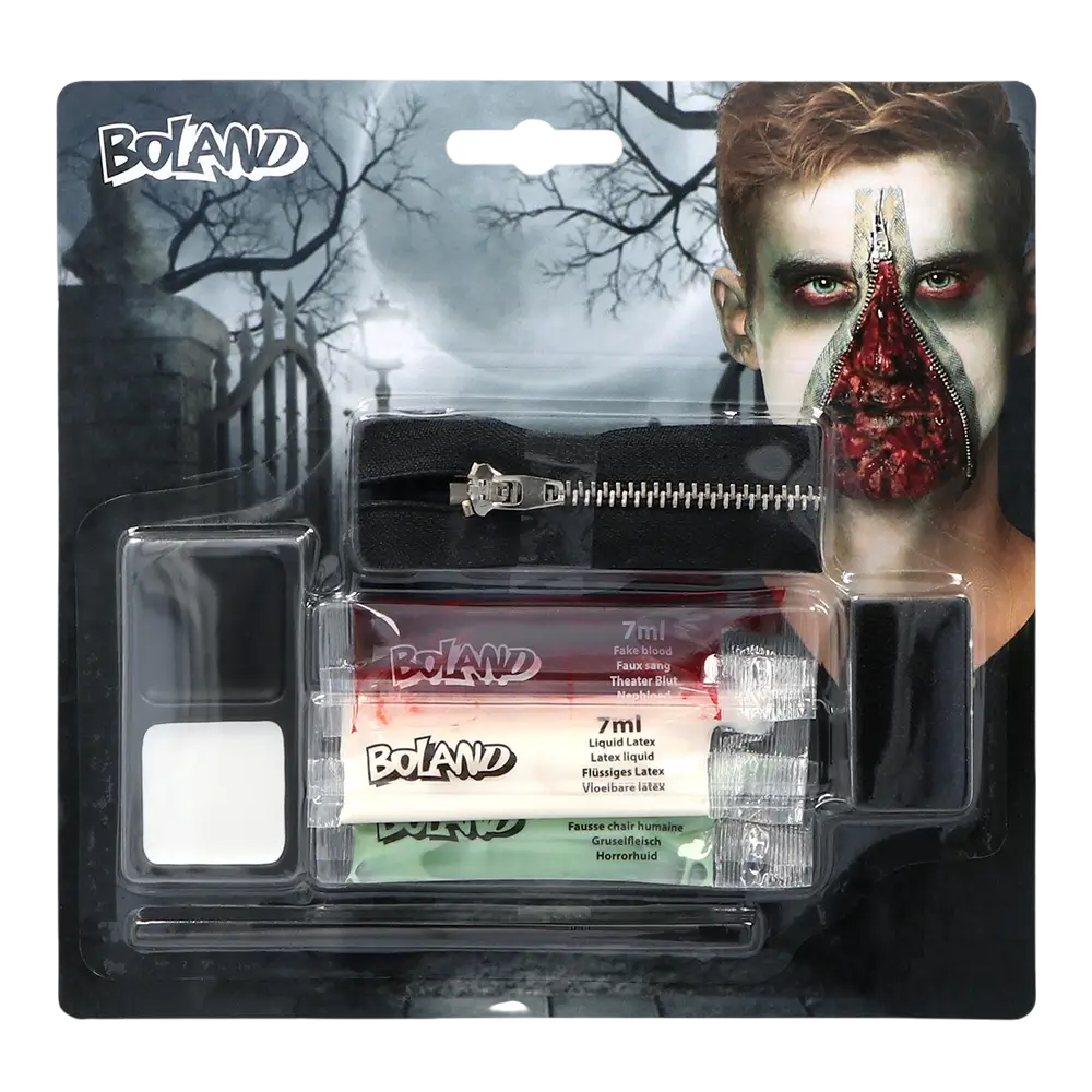 Zombie zip make-up kit