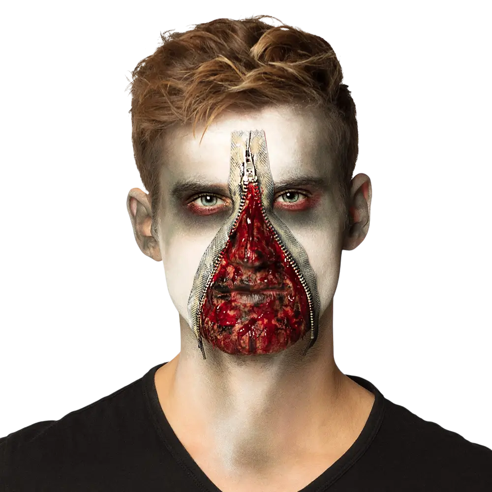 Zombie zip make-up kit