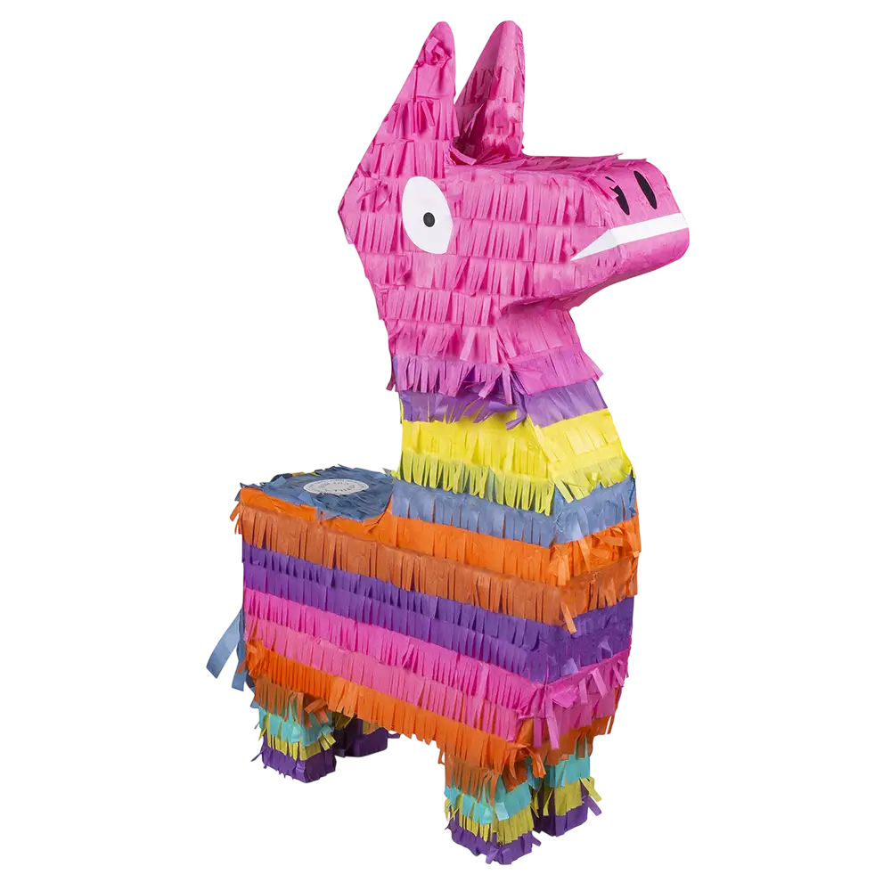 Flerfarvet lama-pinata