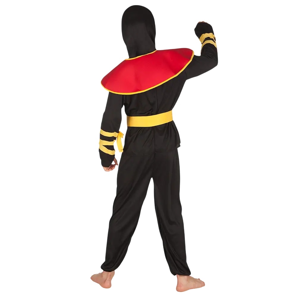 Rød drage-ninja-forklædning - 4-6 år