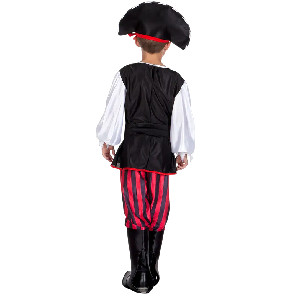 Piratforklædning med dødningehoved til dreng - 10-12 år