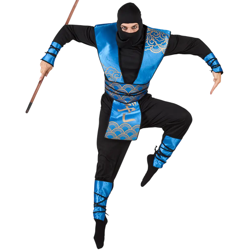 Blue Cloud Ninja forklædning voksen - 54/56