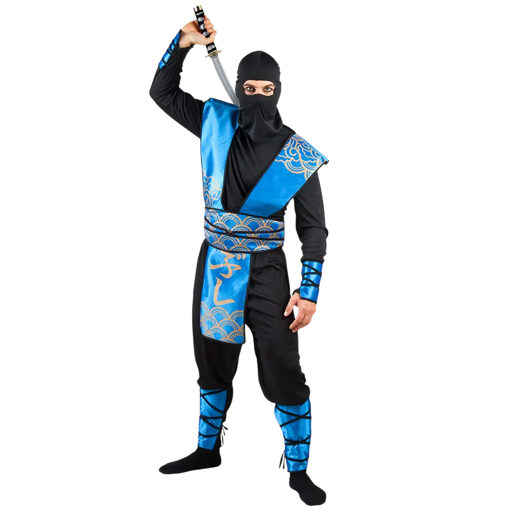Blue Cloud Ninja forklædning voksen - 54/56