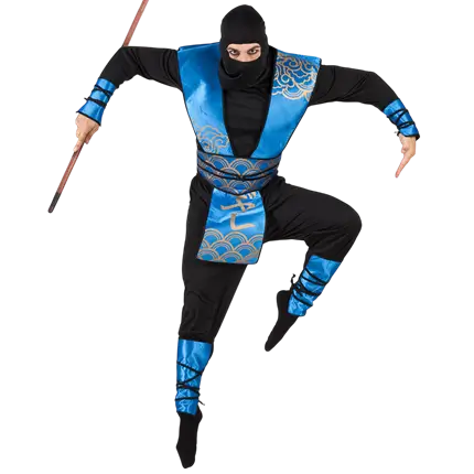 Blue Cloud Ninja forklædning voksen - 54/56