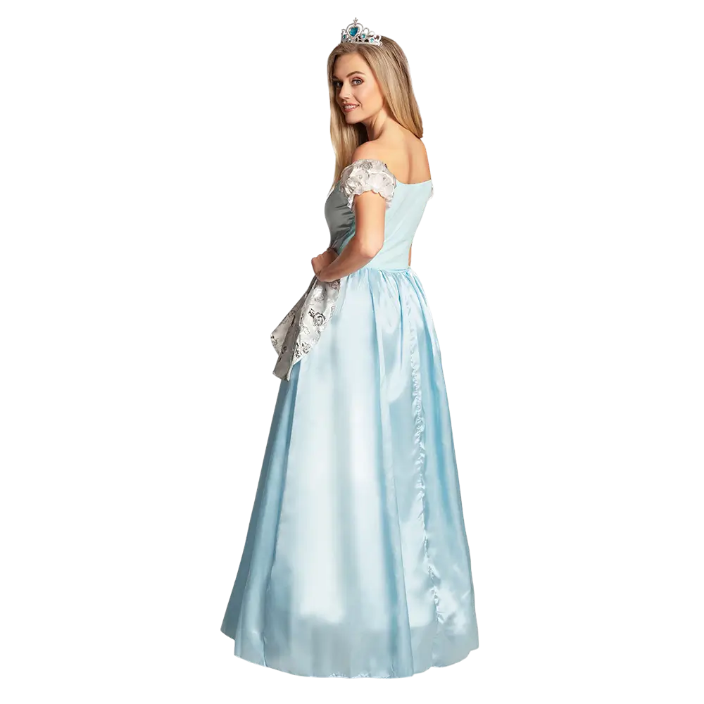 Lyseblå prinsessekjole til kvinder - 36/38