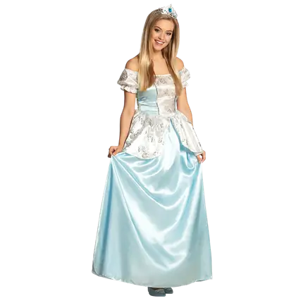 Lyseblå prinsessekjole til kvinder - 40/42